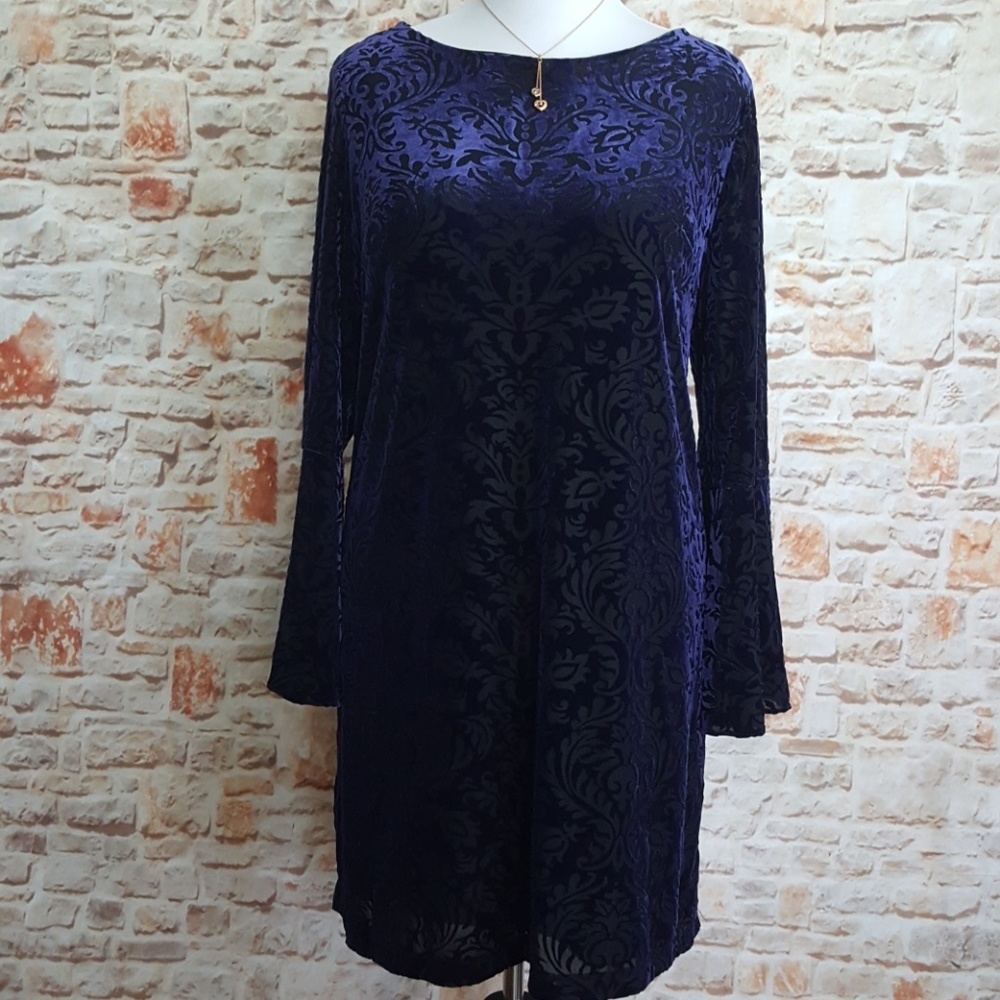 New Beige by eci Bell Sleeve Dress